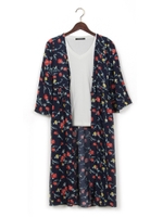 花柄シャツディガン+半袖T/SET/オフホワイト