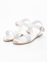 モードフラットサンダル/WHITE