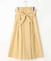ウエストリボンタックフレアスカート