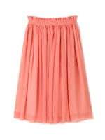《EDIT COLOGNE》シアークレープスカート/コーラルピンク1(091)