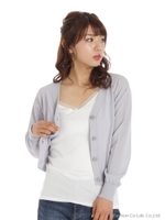コンパクトカーディガン/グレー