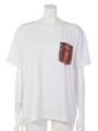 【ANAP】ネイティブ柄ポケットTシャツ/WH