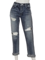 クラッシュロールアップJ/L DENIM PT/BLU