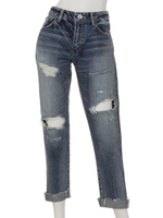 クラッシュロールアップJ/L DENIM PT/BLU