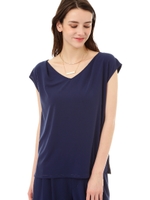 《HOLIDAY LINE》[ウォッシャブル]マットポンチカットソー/ブラック(010)