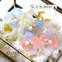 bijou flower ピアス