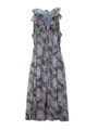 resort flower maxi dress/MIX