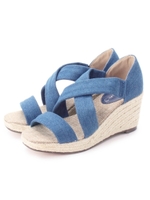 クロスウエッジサンダル/ブルー(092)