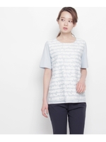 シアーボーダージャカードプルオーバー/ライトグレー(411)