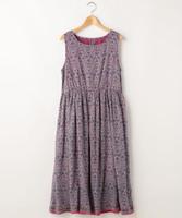 オリエンタル柄ノースリワンピース