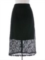 レース生地タイトスカート/ブラック
