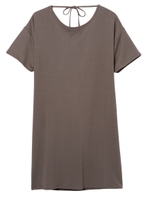 PEACH JOHN/オープンバックＴシャツワンピ/モカ