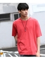 ピグメントトライアングルビッグTシャツ/ライトグリーン(021)