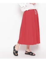 ワッシャータックフレアスカート/ネイビー(093)