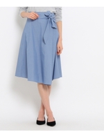 [L]〔洗える〕ストレッチタイプライタースカート/サンドベージュ(053)