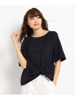 〔洗える〕ウエストリボンカットソー/オフホワイト(003)