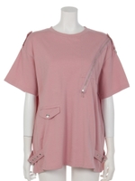 ライダースTEE/ブラック