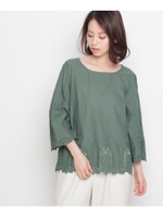 エンブロイダリー刺しゅうシャツ/ホワイト(001)