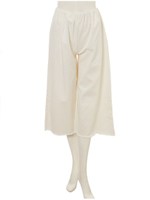 カットオフデニムワイドパンツ/ホワイト