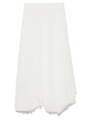 プリーツレイヤードスカート/WHT