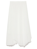 プリーツレイヤードスカート/WHT