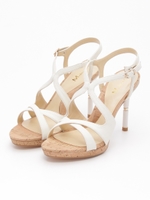 コルクソールサンダル/ホワイト