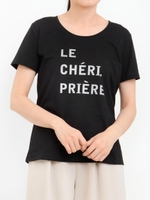 LECHERIロゴプリントTシャツ/グレー