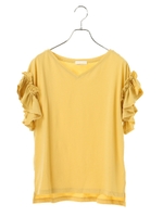 バックリボンＴシャツ/オフホワイト