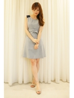 ショルダーレースワンピース/ブルー(110)