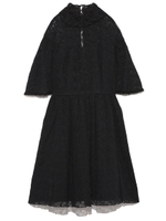 袖フレアーヴィンテージドレス/BEG