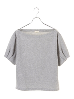 ・オフショルプルオーバー/杢ライトグレー