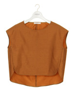 【emmi atelier】シャンタンショートトップス/BRW