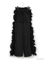 サイドフリルパンツ/ピンク