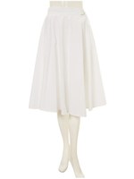 サイドベルトフレアスカート/ベージュ