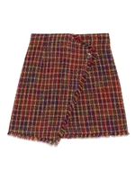 ツイード台形スカート/NVY