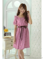 フラワーptワンピース/ピンク