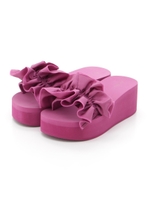 フリルウェッジビーチサンダル/IVORY