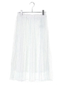レースプリーツスカート/ライトグレー