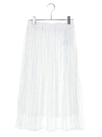 レースプリーツスカート/ライトグレー