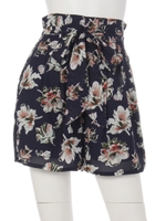 中花柄キュロットPT/柄NVY