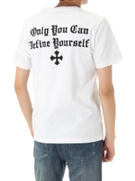 【AZUL by moussy】Only You Can Vネック半袖Ｔ/WHT