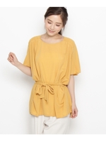 ジョーゼットウエストリボンプルオーバー/ブラック(019)