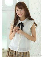 ボウタイ衿付BL/ワイン