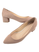 ミドルチャンキーヒールパンプス/ブルー