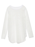 【emmi yoga】メッシュプルオーバー/WHT