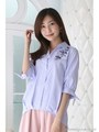 Vゆる衿付刺しゅう入りBL　3/オフ