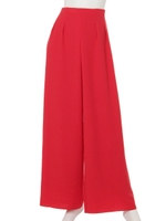 [GREED]CREPE WEAVE Wide Pants/RED