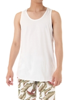 【AZUL by moussy】30/-綿天竺タンクトップ/WHT