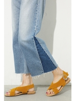 【AZUL by moussy】クロスベルトサンダル/D/YEL