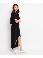 ◆【JET NEWYORK】カシュクールワンピース/グレー(012)